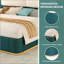 Grand lit plateforme tapissier avec panneau-285776423-285776425