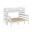 Lit simple superposé au-dessus d'un grand lit simple avec échelle-1035220404