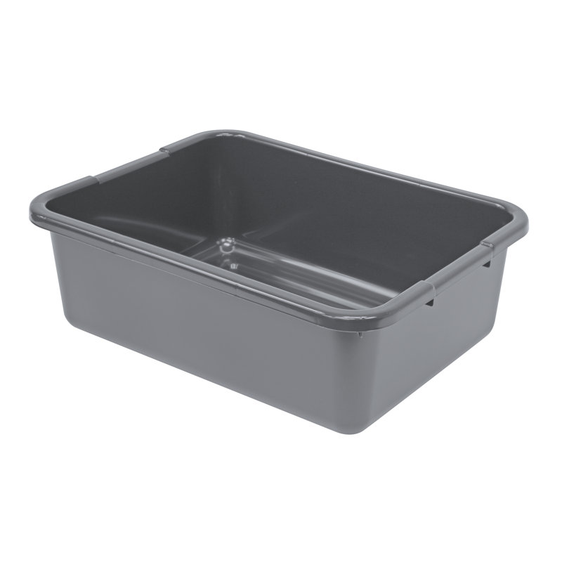 Bussing Bussing, fond nervuré, polypropylène, , NSF, boîte de 12, Gris, H 7 po x l 21 po x P 15 po