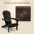 Solid Wood Folding Adirondack Chair, Embossed Wood Grain Patio Lounge Chair, Double-coated Weather-resistant, Half Pre-assembled For Garden Backyard Patio-1564071871