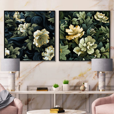 Dimitri - Floral Square Collage Set Of 2