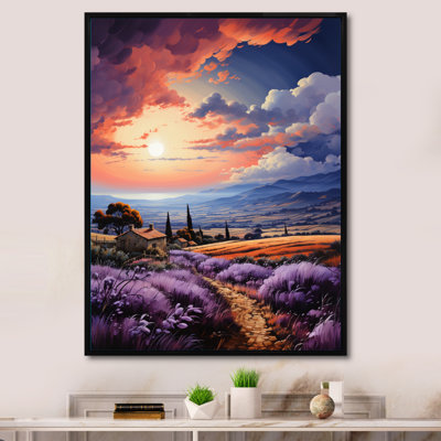 Bartonsville France Lavender Hues I, reproduction d'art sur toile