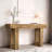 63'' Long Rectangular Console Table, Style, Open Storage, With Native Wood Grain Design, Grain, Storage