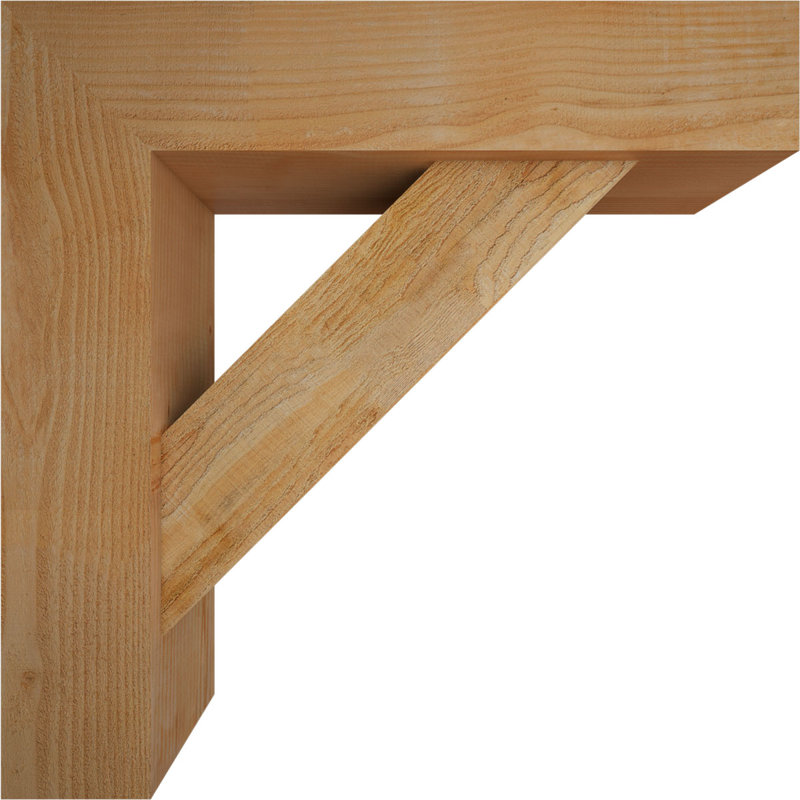 Support de bloc traditionnel avec entretoise décalée, 32 x 32, Sapin Douglas de l 8 po (scié brut)
