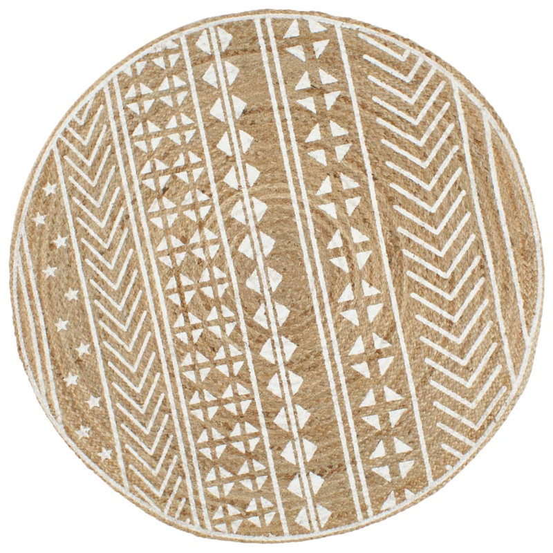 Round Pyxis Geometric Area Rug, Round 120cm