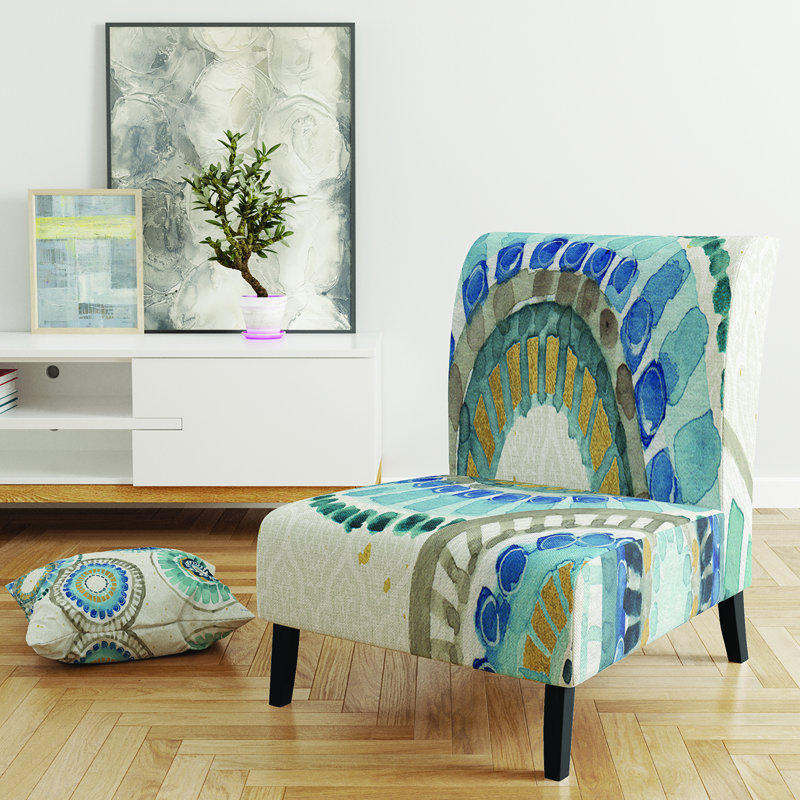 Fauteuil de chambre rembourré Modern Gold Timetable II - Mid-Century