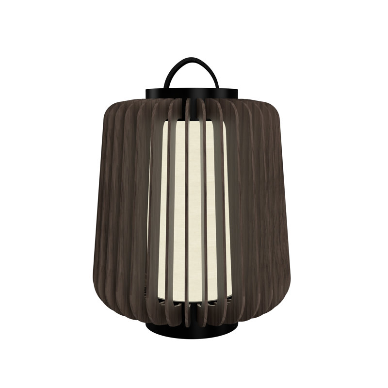 Lampe de table 15,43 "Stecche Di Legno, Noyer américain