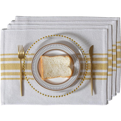 Groveton Cotton Twill Striped Rectangle Placemat