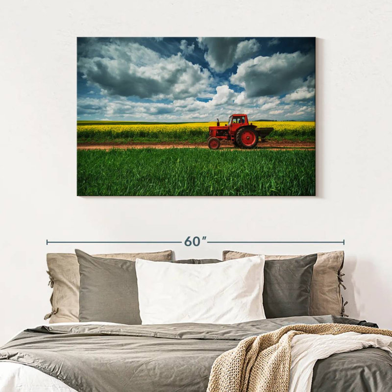 Alvord - tracteur de campagne rouge, H 32 po x l 48 po