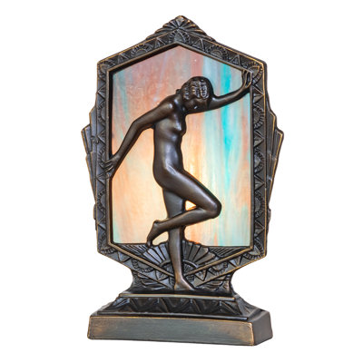 9" High Deco Posing Lady Accent Lamp