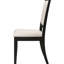 2 pièces élégantes chaises de salle à manger crème et noires - faites ressortir votre pièce
