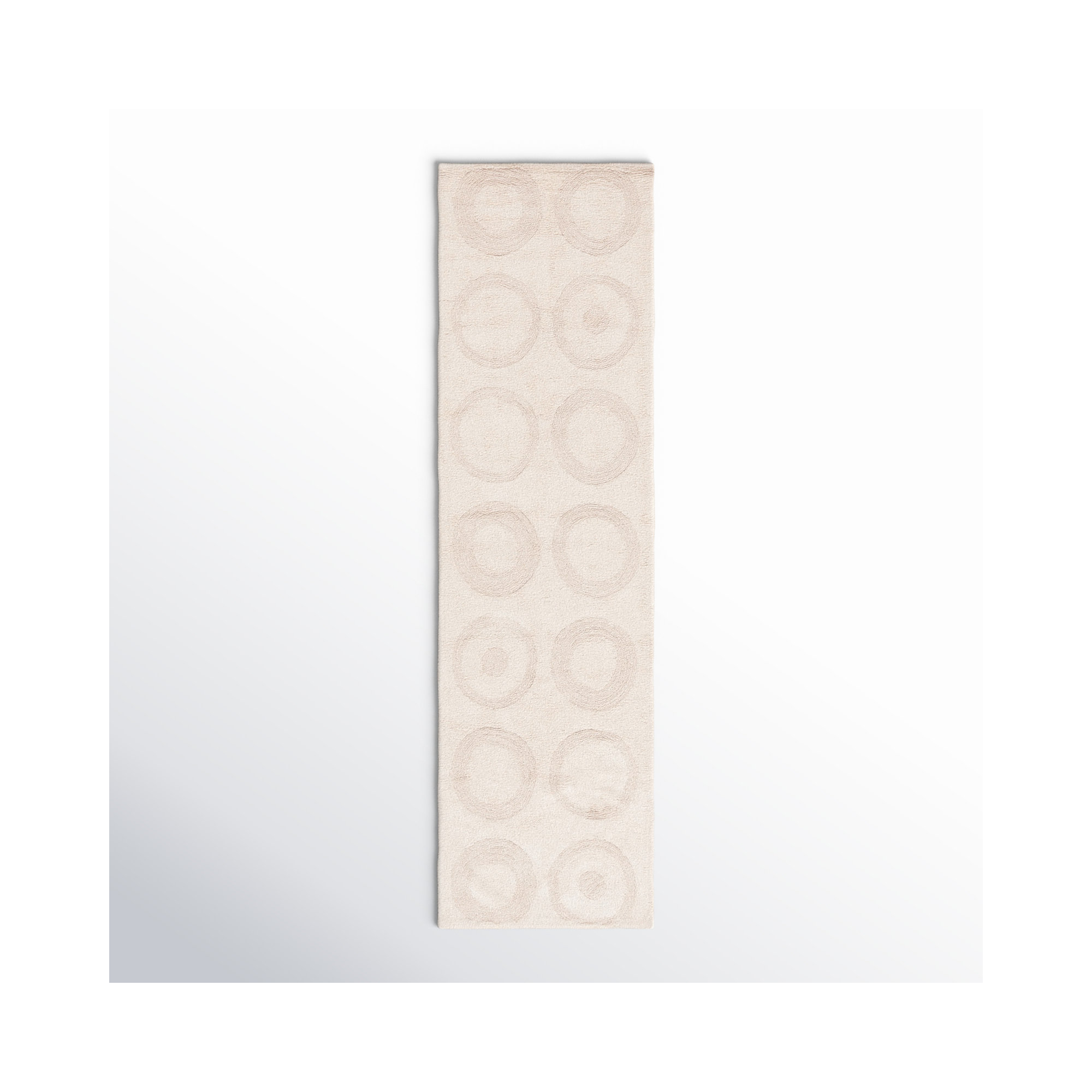 Mullen Handmade Recycled Cotton Ivory Rug, Runner 2'3" x 8'