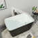 46.85'' x 27.3'' Freestanding Rectangular Soaking Small Acrylic Bathtub with Chrome Drain and Overflow