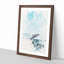 Jumping Dolphin Watercolour - Single Picture Frame Painting on MDF-57078331-57078332