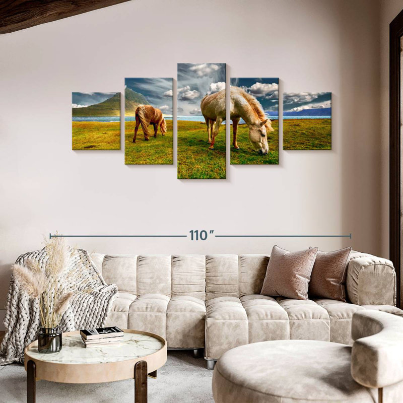 Grazing Horses