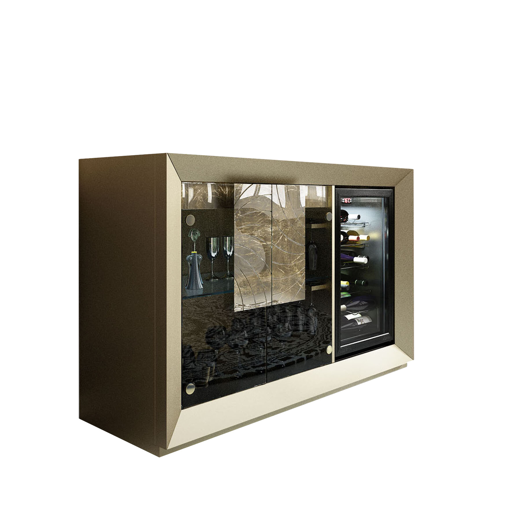 Azkary bar store cabinet