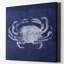 «Indigo Crab» par Linda Woods, art mural sur toile-24810524