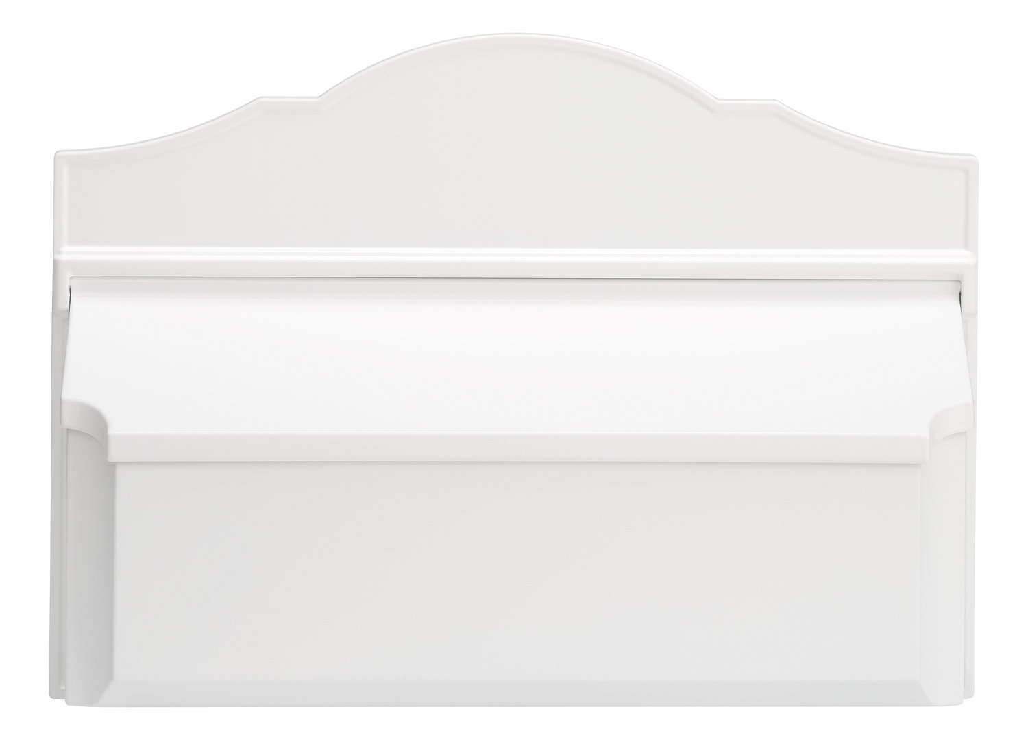 Horizontal Wall-Mounted Mailbox, White