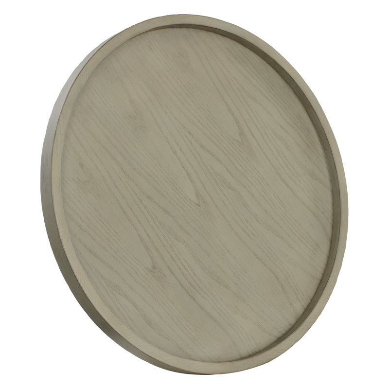 Sundries Wood Decorative Tray, Almond Buff