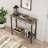 2 Tier Entryway Table, 31.5" Console Tables With Storage, Retro Sofa Table With Metal, Industrial Behind Couch Table-1008443440