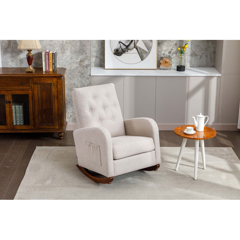 Chaise berçante Rayleigh, Beige