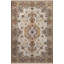 Tapis décoratif jaune et beige à motifs traditionnels