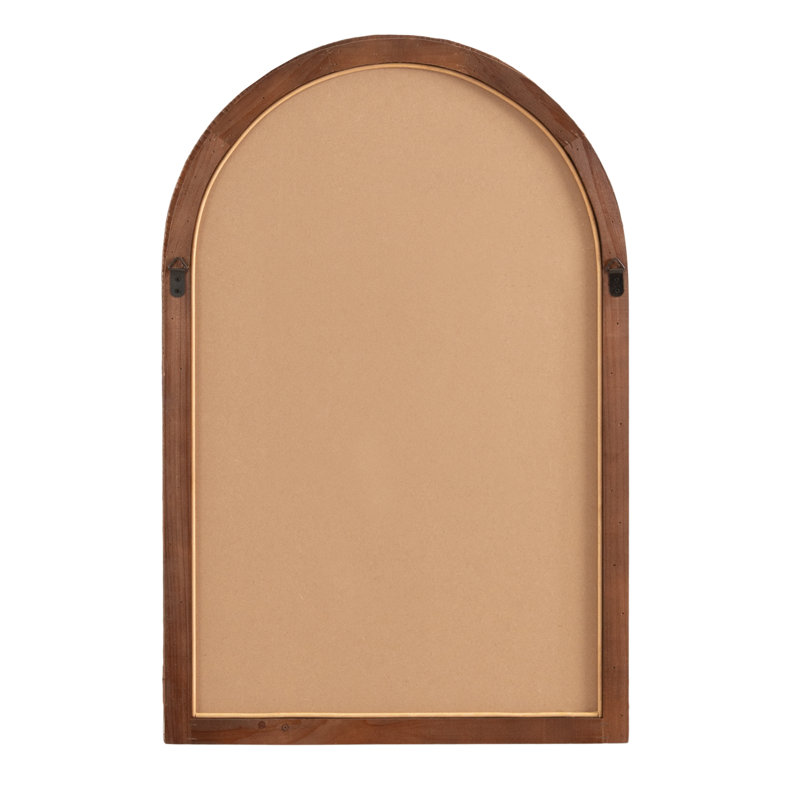 Ashwini Engineered Wood Flat Mirror, 30" H x 20" W, Brown