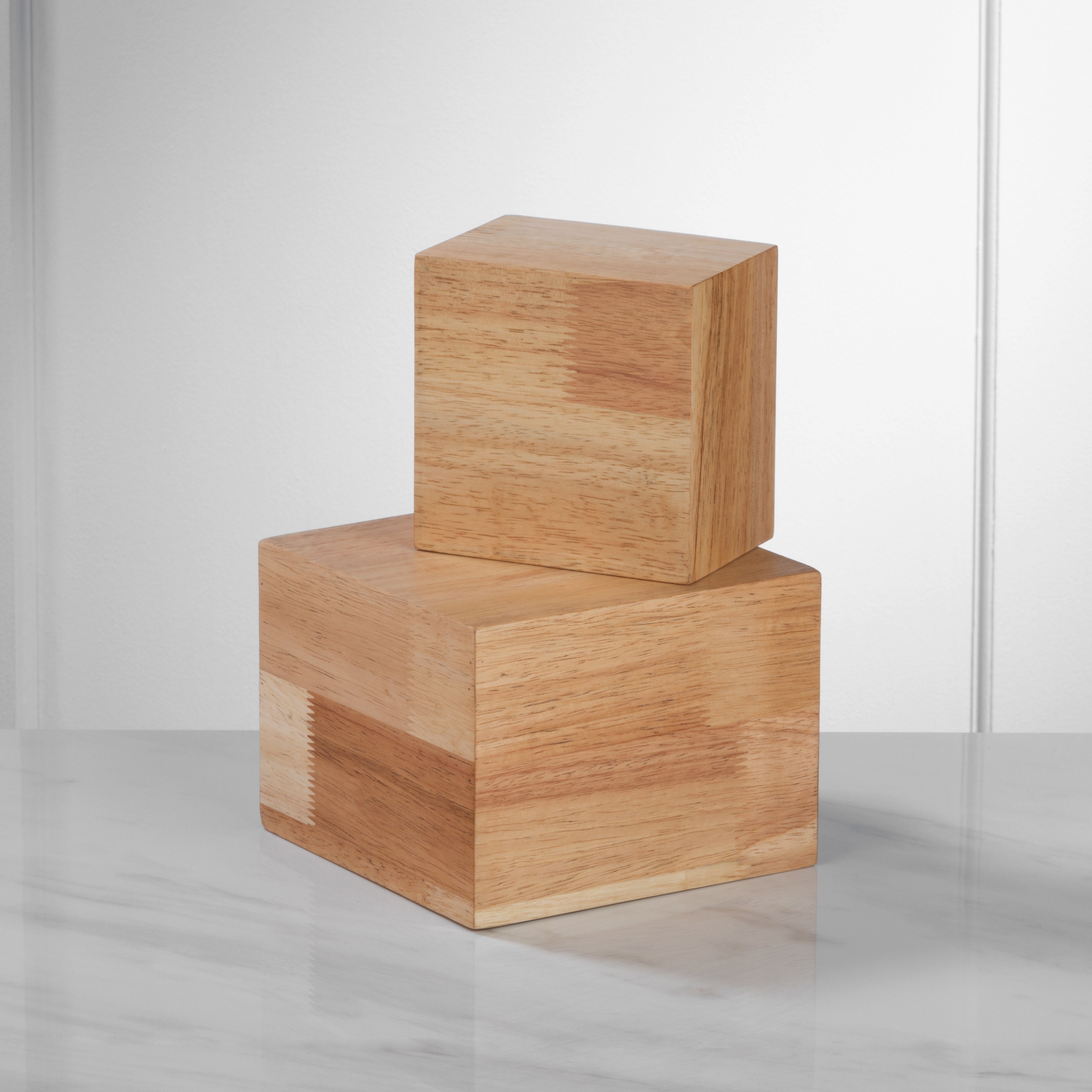 Tripar Wood Riser/Container - Set of 2 | Wayfair