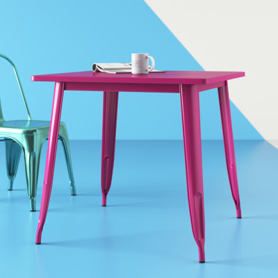 Feodora 31.5'' Square Metal Indoor-Outdoor Table