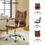 Gedrie Modern Faux Leather Swivel Office Chair-607770270-647542784