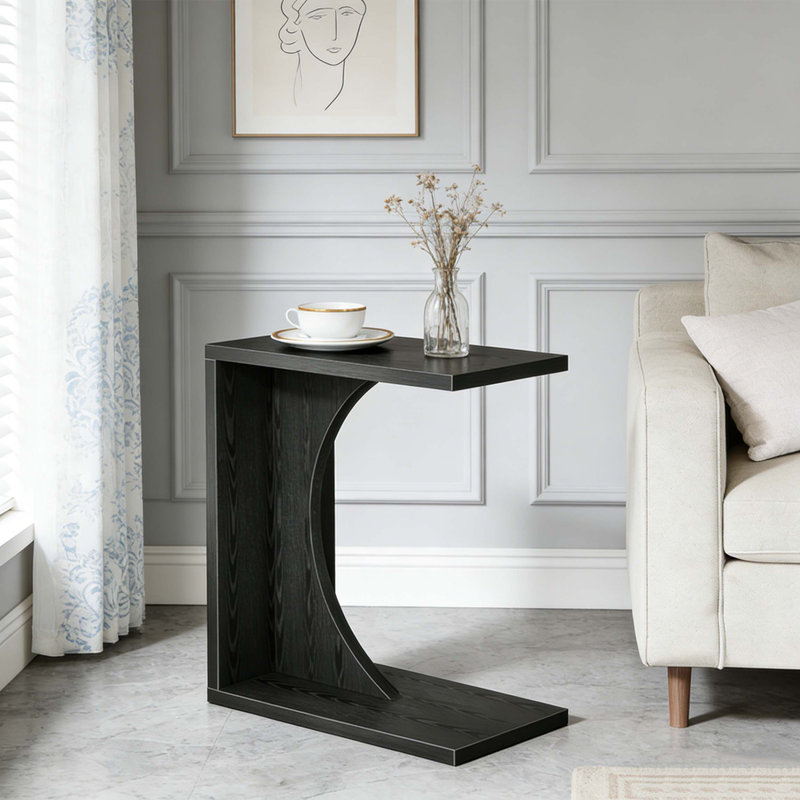 C-Shaped Sofa Side Table Couch Table