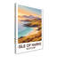 Isle Of Harris, Scotland - Golden Shores And Heather Hills Travel Poster. Giclee Print On Wrapped Canvas. Wall Art, Home Decor - Natural Landmarks, Scotland - Wrapped Canvas Print-1353933758