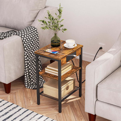 Romar 21.7'' Tall End Table with Built-In Outlets