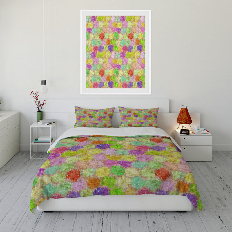 Polyester Twill Abstract Comforter, King Comforter + 2 King Pillowcases