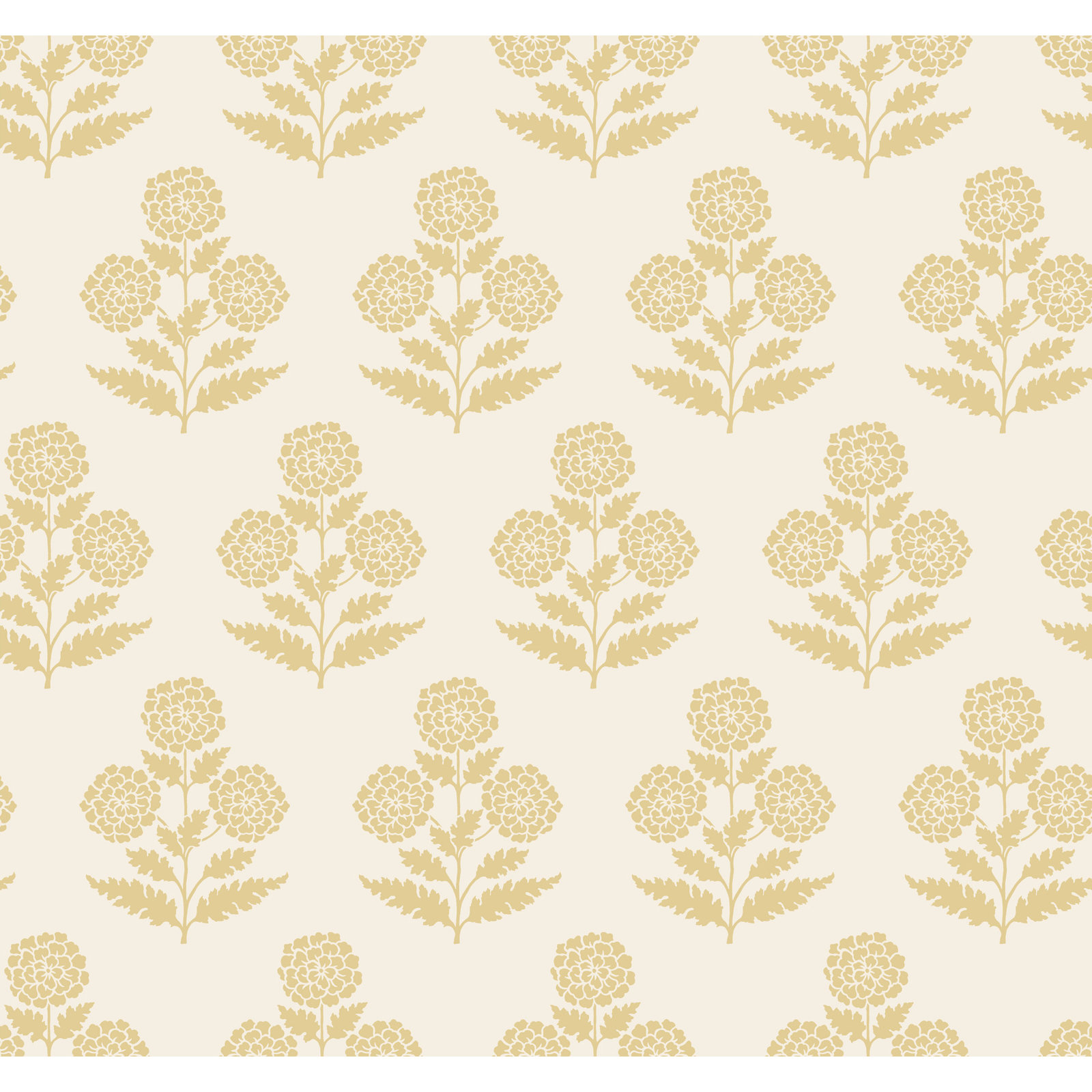 Souci Marigolds Wallpaper, Yellow