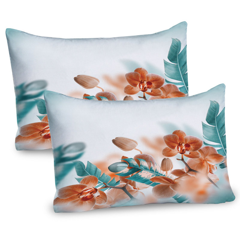 Ensemble de 2 taies décoratives Ambesonne Exotic Orchids, L 36 po x H 30 po