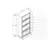 4 Tier Glass Display Cabinet Storage Curio Cabinet-1263852204