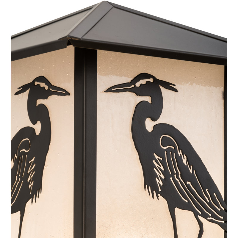 Luminaire suspendu en forme de pilier câblé à 1 lumière H 12 po Heron