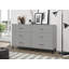 148.6 cm W Chest of 6 Drawers-1183946725