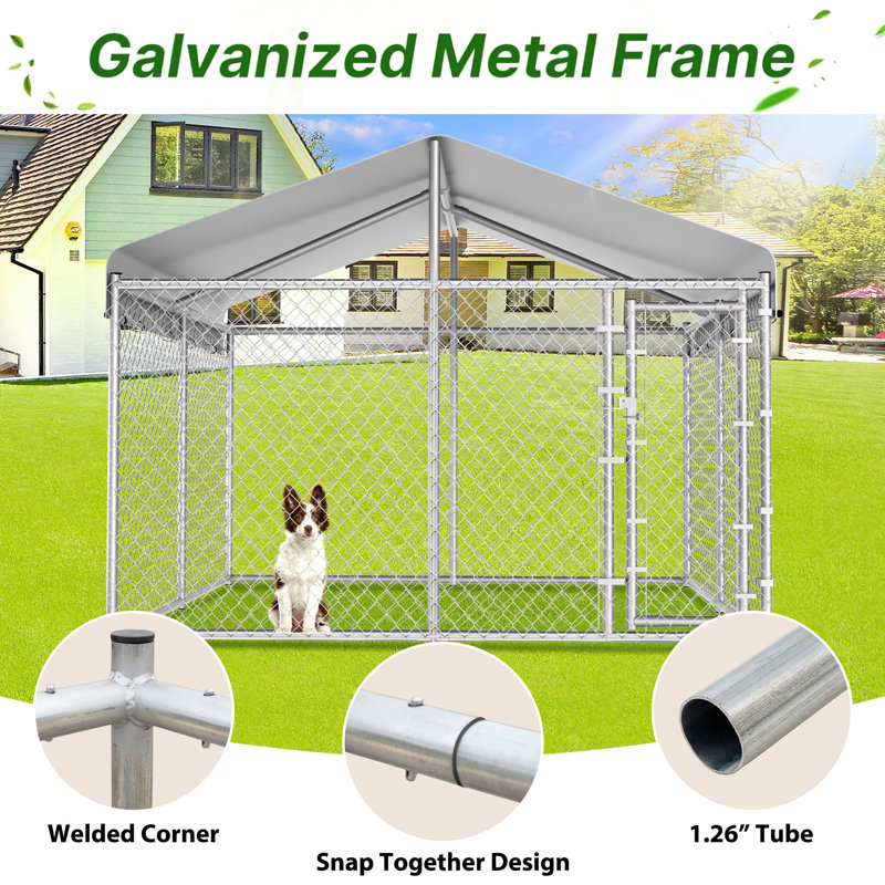 72'' H Metal Yard Kennel