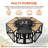 Steel Outdoor Fireplace with Side Tables-592710398