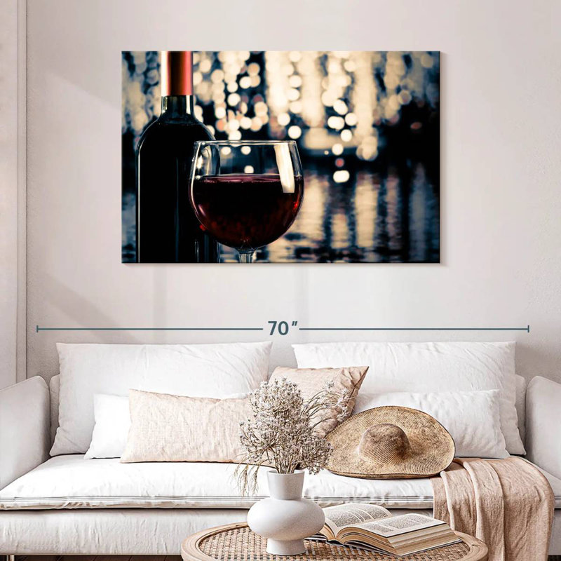 Yarlin Festive Red Wine, 30" H x 45" W