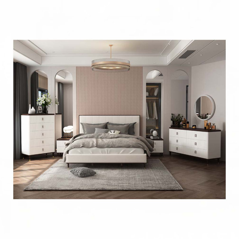 Miroir rond gris