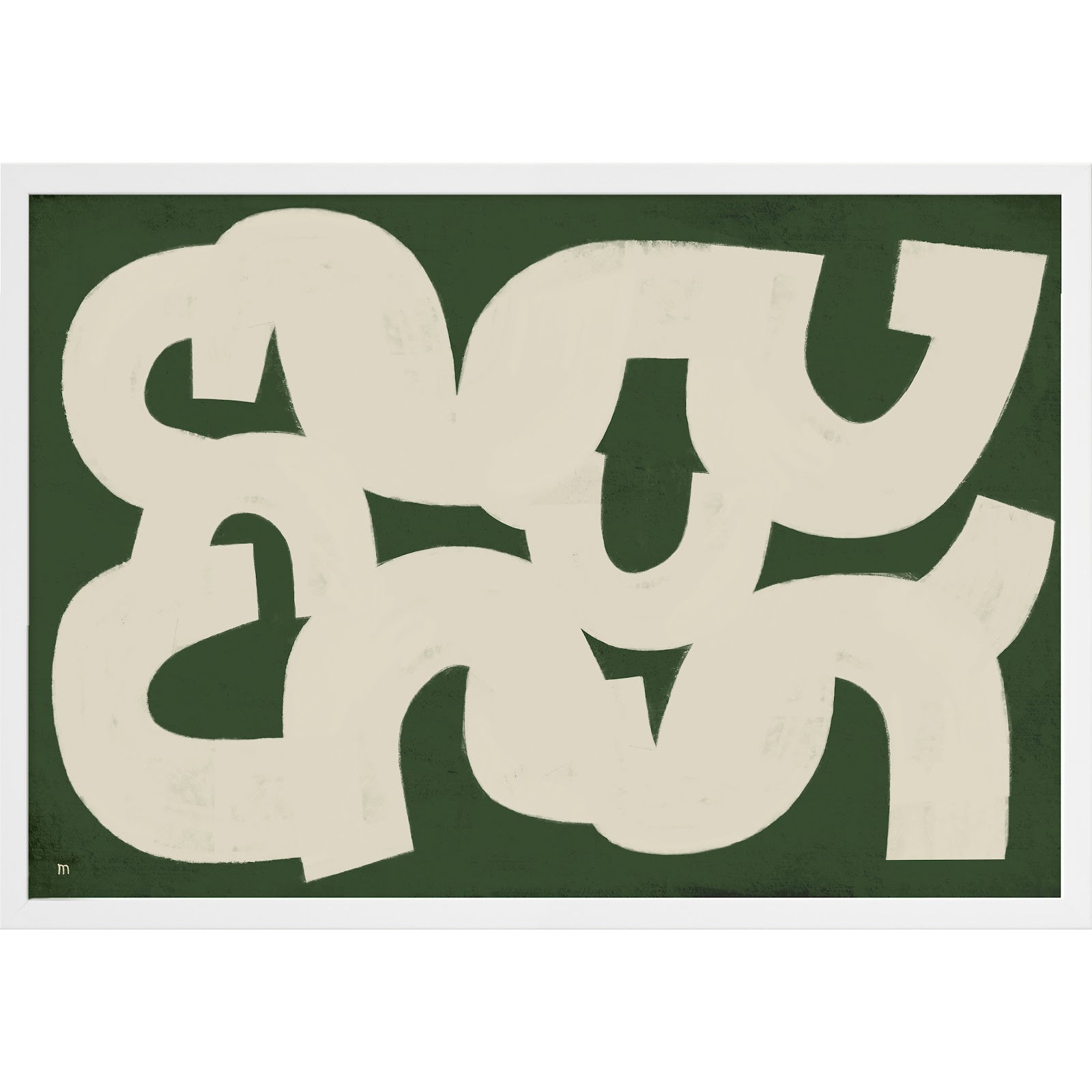 Rhythm by StudioM, 14" H x 20" W, White Framed