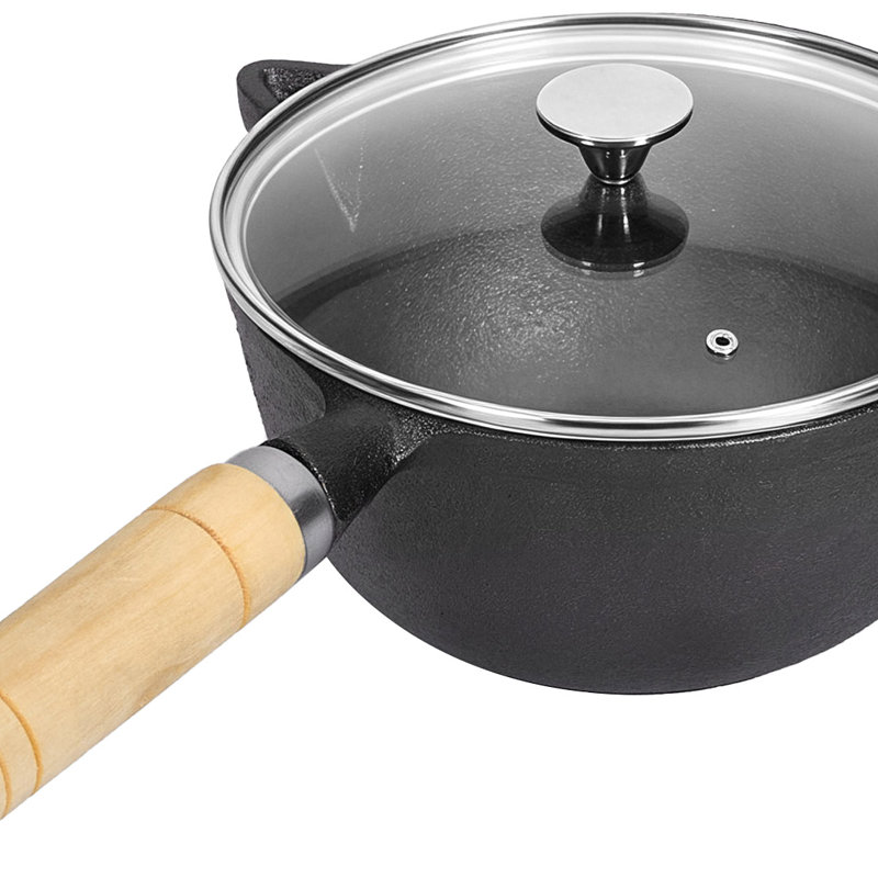 Living And Home 1L Cast Iron Soup Pot, 1.8L