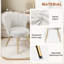 66cm Wide Velvet Barrel Chair Accent Chair with Gold Legs Upholstered Armchair with Padded Seat & Back – Modern Comfy Vanity Chair for Bedroom, Living Room, Makeup Room-1638625684