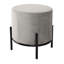Dinnall 42cm Wide Velvet Round Footstool Ottoman