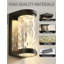 Luminaires muraux d'extérieur Jarius, lanternes extérieures imperméables, appliques murales de véranda, ensemble de 2