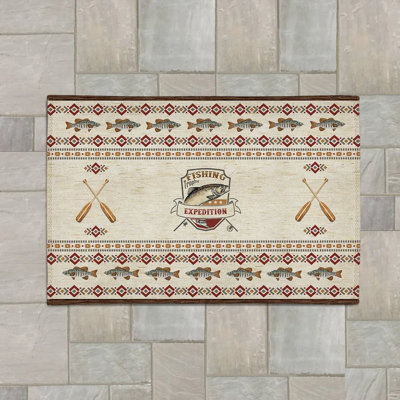 Tapis intérieur / extérieur rectangulaire antidérapant