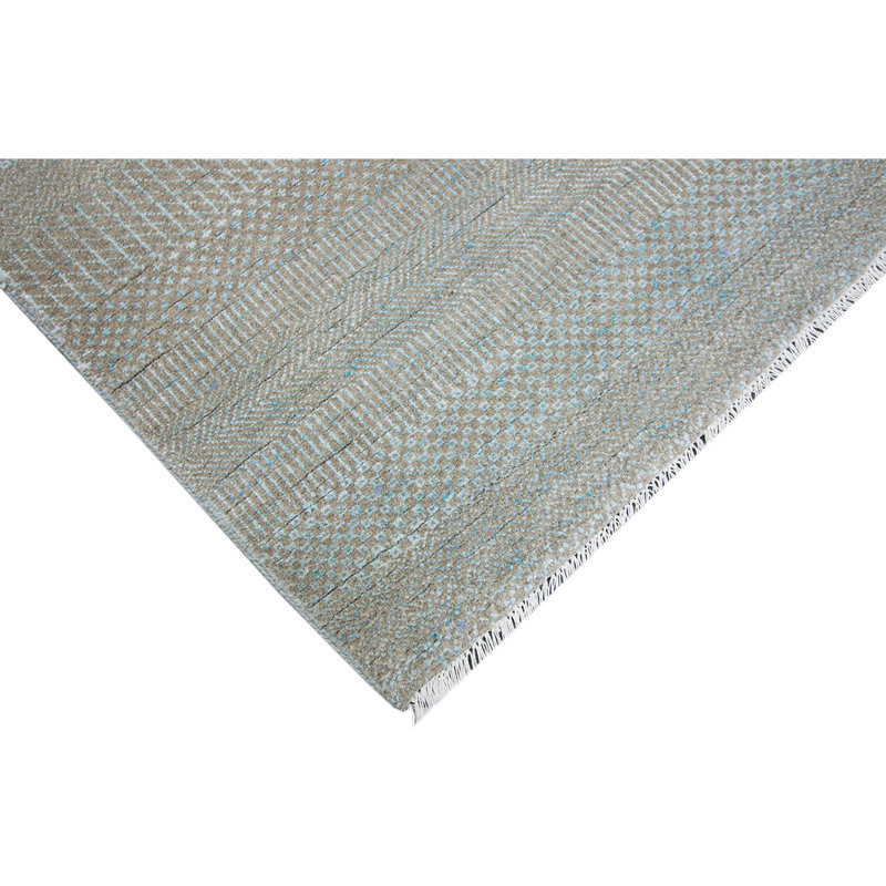 Area Rug in Gray/Blue, Rectangle 9' x 12'